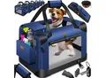 Produktbild: LOVPET® Hundebox Hundetransportbox faltbar Inkl.Hundenapf Transporttasche Hundetasche Transportbox für Haustiere, Hunde und Katzen Haustiertransportbox