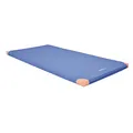Produktbild: Grevinga Turnmatte 200×100×6 cm – Leichtturnmatte mit Lederecken, rutschfest & robust – Gymnastikmatte für Kinder, Sport & Reha – Blau