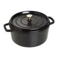 Produktbild: Staub La Cocotte Cocotte, 26 cm Schwarz rund Gusseisen  Bräter Kochtopf Schmorto