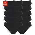 Produktbild: petite fleur Bikinislip (10er-Pack) aus elastischer Baumwolle schwarz 40/42
