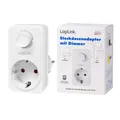 Produktbild: Steckdosenadapter mit Dimmer max 280W 16A Kindersicherung Dimm-Adapter
