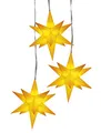 Produktbild: HGD Sternenkette-LED (Kunstst.) mit 3 Sternen, gelb,