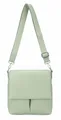 Produktbild: Damen Tasche Crossbody Handtasche Messenger Schultertasche Umhängetasche Shopper Tablettasche bis ca. 10-13 Zoll Henkeltasche Überschlagtasche Leder Optik Unisex Bodybag (Mint)