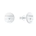 Produktbild: s.Oliver Ohrstecker 925 Sterling Silber Damen Ohrschmuck, mit Zirkonia synth., 1 cm, Silber, Love, Kommt in Schmuck Geschenk Box, 2031411