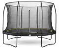 Produktbild: Salta Comfort Edition – ⌀183/213/251/305/366/396/427cm - TÜV geprüft – Schwarz/Grün/Pink - rundes Outdoor Trampolin, Gartentrampolin - Set mit Sprungmatte, Sicherheitsnetz, Federn, Randabdeckung