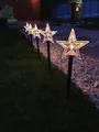 Produktbild: FHS LED Leuchtstäbe Sterne - 5er Set, Warmweiß, Sternmotive, Weihnachtdekoration