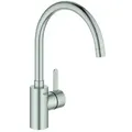 Produktbild: Grohe Eurosmart Cosmopolitan Spültisch-Einhebelmischer 32843DC2 supersteel, schwenkbarer Rohrauslauf, innenliegende Wasserführung