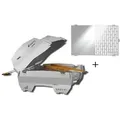 Produktbild: Skotti Grill Set mobiler Gasgrill mit Cap und Plancha Campinggrill inkl. Gasschlauch