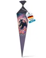 Produktbild: itenga Motiv Schultüte Mädchen 85cm – eckig mit Tüllverschluss – stabile Zuckertüte Einschulung mit Motiv (Einhorn, Pferd, Meerjungfrau, Prinzessin) (Pferd Bella)