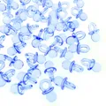 Produktbild: 100x Blau Mini Deko Schnuller Tischdeko Konfetti Dekoration Confetti Mitgebse...