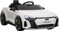 Produktbild: HOMCOM Kinder Elektroauto, Kinderauto mit Fernbedienung, AUDI RS e-tron GT Kinderfahrzeug mit Sicherheitsgurt, Hupe & Musik & Scheinwerfer, bis 5 km/h, für Kinder 3-5 Jahre, Weiß