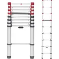 Produktbild: Hailo Teleskopleiter FlexLine T80, 7113-091, Länge 2,6m, aus Aluminium mit 9 Sprossen