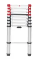 Produktbild: Hailo FlexLine T80 Sicherheits-Teleskopleiter 9 Sprossen Anlegeleieter Aluleiter