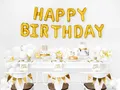 Produktbild: Happy Birthday Servietten, weiß, 33x33cm (1 Packung / 20 Stk.)