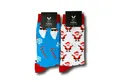 Produktbild: TwoSocks Freizeitsocken Weihnachtssocken lustige Socken Weihnachtsmann, Einheitsgröße (Set, 2 Paar) 2er-Pack