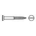 Produktbild: DIN 97 Senkkopf-Holzschraube 6x100 Messing blank Schlitz, 100 Stück