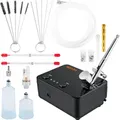 Produktbild: VEVOR Dual Action Airbrush Set mit Lackierpistole, 30 psi ± 15 % Luftkompressor 230 V Airbrushpistole Set für Make-up, Maniküre, Tätowierung, Malerei-Design, Kunsthandwerk, Lebensmitteldekoration