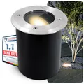 Produktbild: JUAVI Bodeneinbaustrahler rund schwenkbar IP67 inkl. LED GU10 6W warmweiß 230V