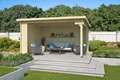 Produktbild: LASITA MAJA Gartenhaus Unterstand Columbus, BxT: 445x349 cm, Unterstand / Lounge 34mm