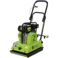 Produktbild: Zipper Rüttelplatte ZI-RPE90 inkl. Gummimatte und Fahrwerk 90 kg 4 kW