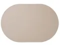 Produktbild: ASA Leather Tischset oval, Stone 49,5 x 33 cm, Lederoptik