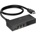 Produktbild: Video Konverter 3in1 HDMI Scart RCA Adapter TV Gaming PS5 Xbox DVD N64