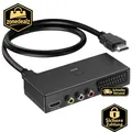 Produktbild: Scart HDMI RCA Adapter 3 in 1 Video Konverter für Fernseher und Projektoren