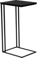 Produktbild: trendteam Strike Beistelltisch Schwarz Matt/Metall Schwarz B/H/T 50/91/40 cm
