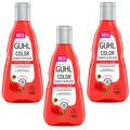 Produktbild: 3x 250ml Guhl Color Schutz Pflege Shampoo roter Mohn Haarpflege coloriertes Haar