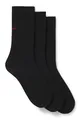 Produktbild: HUGO Herren 3P RS UNI CC Dreierpack Socken in normaler Länge mit Logos Schwarz001 39-42