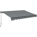 Produktbild: Juskys Gelenkarmmarkise, Grau, Textil, 250x250x200 cm, Sonnen- & Sichtschutz, Markisen