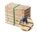 Produktbild: Gartenpirat Holzfliesen Lärche Rollweg Gartentritte Fliesen Weg im Garten