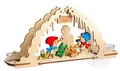 Produktbild: Drechslerei Kuhnert - Hobaku Bastelset im Schneemann Motiv - Teelichtbogen - Maße: 30 x 14 x 7 cm - Made in Germany