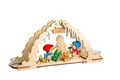 Produktbild: Kuhnert Bastelset Teelichtbogen Schneemann Deko Hobaku Erzgebirgische Holzkunst