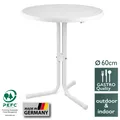 Produktbild: Bistrotisch Gartentisch Tisch Stehtisch Balkontisch Beistelltisch Ø60cm weiß