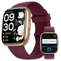 Produktbild: Smartwatch Damen Herren Anrufe und Alexa IP68 Wasserdicht Fitnessuhr mit Gesu...