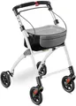 Produktbild: aktivshop Wohnungsrollator mit Feststellbremse, Aluminium-Rahmen & abnehmbares Tablett