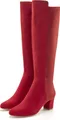 Produktbild: LASCANA Stiefel Stiefelette, Langer Stiefel, rot Größe 38