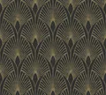 Produktbild: New Walls Vliestapete Art Deco schwarz gold Metallic 37427-3 (3,53€/1qm)