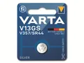 Produktbild: VARTA Knopfzelle Silver Oxide, V13GS SR44,  1.55V, 1 Stück