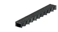 Produktbild: 1m ACO Hexaline 2.0 Entwässerungsrinne + Microgrip Stegrost Rinne Terrassenrinne