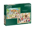 Produktbild: Jumbo Spiele Puzzle Falcon 11242 A Summer Evening at the Pub 2x500 Teile Puzzle, 500 Puzzleteile