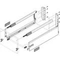 Produktbild: BLUM TANDEMBOX antaro Beschlägegarnitur Zargenhöhe K mit Reling Höhe D - TIP-ON BLUMOTION - 500/30 mm , Stahl Seidenweiß