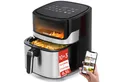 Produktbild: Aigostar Heißluftfritteuse 6,5L 1600W Air Fryer mit Klarsichtfenster, 360° Heißluftzirkulation, Intelligente Vorheizung, 1600 W, 10 voreingestellte Menüs & 3 spezielle Menüs: DIY, Vorheizen, Auftauen
