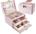 Produktbild: Beautylushh Schmuckkoffer Schmuckschatulle Aufbewahrungsbox (Spar-Set, 1 St., 20 Fächer), ideal zur sicheren Aufbewahrung wertvoller Schmuckstücke