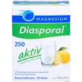 Produktbild: MAGNESIUM DIASPORAL 250 aktiv Brausetabletten 20 St PZN 02451652