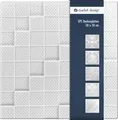 Produktbild: Deckenplatten aus Styropor EPS - Deckenpaneele leicht & robust im modernen Design - (2QM Sparpaket MANHATTAN 50x50cm) Verkleidung Deckenplatten Decke