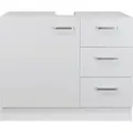 Produktbild: Stabilo Sanitär - Waschbeckenunterschrank 'knut' Polarweiß Matt 3 Schubladen 63x30x54cm
