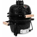 Produktbild: Vonroc - Kamado-Grill 13 Zoll - Ø27cm Zubereitungsfläche - Holzkohlegrill - Keramik - Tischmodell - Inklusive Ständer, Thermometer, Tellereinsatz &