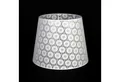 Produktbild: Licht-Erlebnisse Lampenschirm WILLOW, Stoffschirm Spitze Weiß Ø 38 cm konisch für Stehlampe E27
